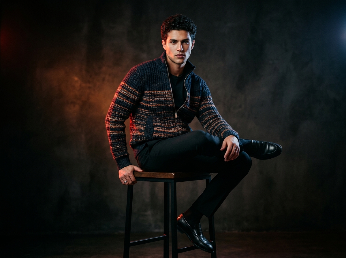 BABI SWEATERS LTD Luxury Knitwear Jacket Model